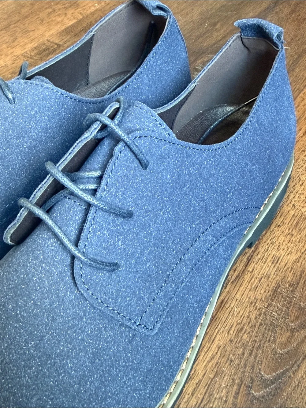 Men's Navy Casual Suede Shoes